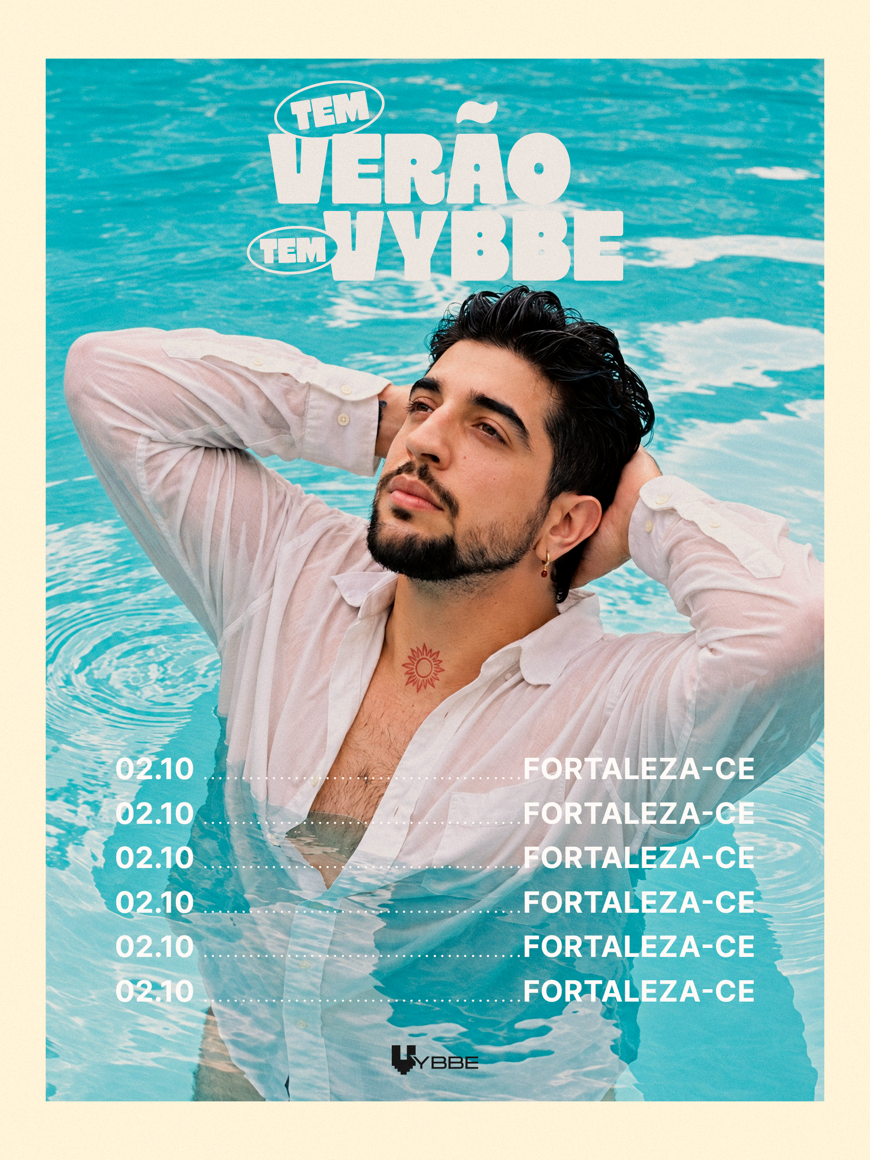 Agenda de verão de Nattan na piscina, arte original fornecida